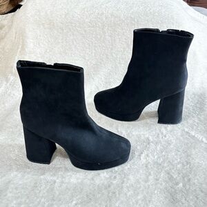 Wild Pair Black Ankle Boots